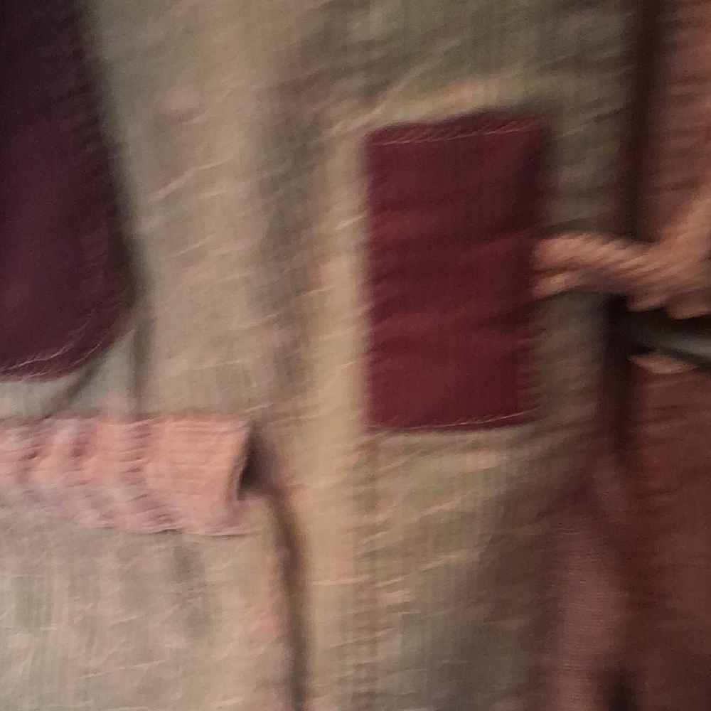 Boho Patchwork Hooded 1970s 80s Jacket in Earth Tones - Picture 8 of 16
